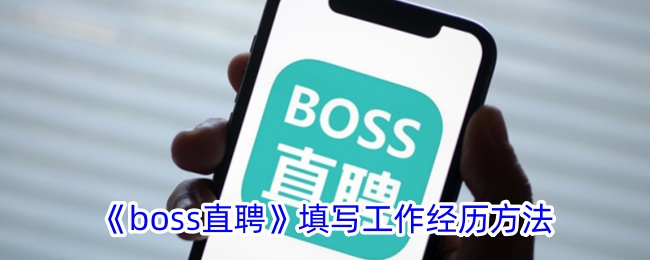 如何在boss直聘填写工作经历